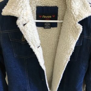 Jean jacket with cozy inside